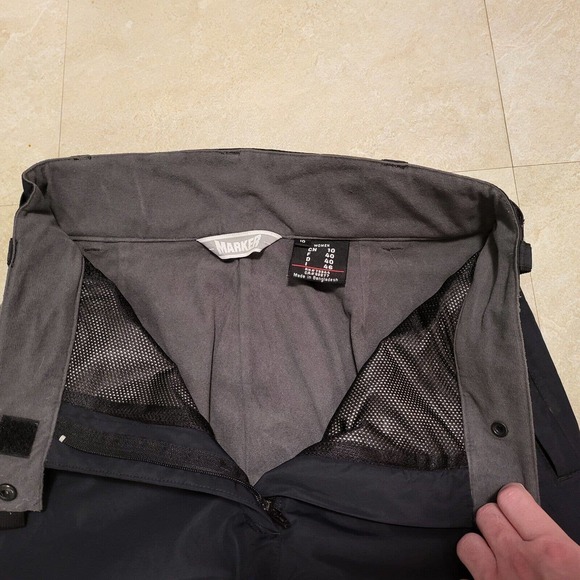 Marker Gore-Tex Womens Size 10 Black Lined Insulated Ski Snow Snowpants - Picture 7 of 16